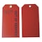 Zoro Select Tag, Full Cylinder, Cardstock, 3 in H x 5 3/4 in W, Red, Rectangle, 100 PK 8CLC4 - alternate 1