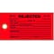 Brady Tag, Inspection, Paper, 5 3/4 in H x 3 in W, Black on Red, Rectangle, 100 PK 86781 - alternate 2