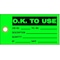 Zoro Select Production Status Tag, Cleaning and Maintenance, Cardstock, 3 in H x 5 3/4 in W, Red, Rectangle 8CLC6 - alternate 2
