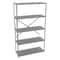 Tennsco Metal Shelving, 18"D x 48"W x 87"H, 5 Shelves, Carbon Steel QOH5-4818AB - alternate 1
