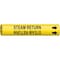 Brady Pipe Marker, Steam Return, Yel, 4 to 6 In 4130-D - alternate 1