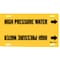 Brady Pipe Mrkr, High Pressure Water, 6to7-7/8In 4078-F - alternate 1