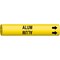 Brady Pipe Marker, Alum, Yellow, 3/4 to 1-3/8 In 4004-A - alternate 1