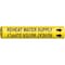Brady Pipe Marker, Reheat Water Supply, Yellow, 4267-C 4267-C - alternate 1