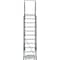 Ballymore 143 in H Steel Rolling Ladder, 11 Steps, 450 lb Load Capacity 113214P - alternate 4