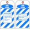 Zoro Select Tag, Air Leak, Polyester, 5 3/4 in H x 3 in W, Blue, White, Rectangle, 10 PK 8CV32 - alternate 5