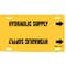 Brady Pipe Marker, Hydraulic Supply, Y, 10to15 In 4084-H - alternate 1