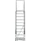 Ballymore 133 in H Steel Rolling Ladder, 10 Steps, 450 lb Load Capacity 103221P - alternate 3