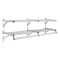 Glaro Coat Rack, 2 Shelves, 48 In W, Satin Alum 502-48SA - alternate 1
