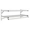 Glaro Coat Rack, 2 Shelves, 60 In W, Satin Alum 502-60SA - alternate 1