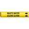 Brady Pipe Marker, Waste Water, Yellow, 4 to 6 In 4152-D - alternate 1