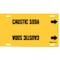 Brady Pipe Marker, Caustic Soda, Y, 6 to7-7/8 In 4021-F - alternate 1