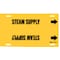 Brady Pipe Marker, Steam Supply, Yel, 10 to 15 In 4131-H - alternate 1