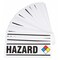 Brady Vinyl Label, Hazard Warning, Paper, 10 in W, 3 1/2 in H 8816 - alternate 1