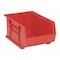Quantum Storage Systems Hang & Stack Storage Bin, Polypropylene, Red, 8 in H, 11 in W, 16 in L QUS255RD - alternate 1
