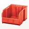 Quantum Storage Systems Hang & Stack Storage Bin, Polypropylene, Red, 10 in H, 11 in W, 18 in L QUS260RD - alternate 3