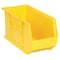 Quantum Storage Systems Hang & Stack Storage Bin, Polypropylene, Yellow, 9 in H, 8 1/4 in W, 18 in L QUS265YL - alternate 3