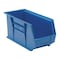 Quantum Storage Systems Hang & Stack Storage Bin, Polypropylene, Blue, 9 in H, 8 1/4 in W, 18 in L QUS265BL - alternate 1