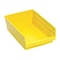 Quantum Storage Systems Shelf Storage Bin, Polypropylene, Yellow, 4 in H, 8 3/8 in W, 11 5/8 in L QSB107YL - alternate 1