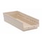 Quantum Storage Systems Shelf Storage Bin, Polypropylene, Ivory, 4 in H, 8 3/8 in W, 17 7/8 in L QSB108IV - alternate 1
