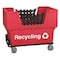 Zoro Select Basket Truck, Recycling, Cap 1100 Lb, Red N1017261-RED-RECYCLE - alternate 1