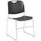 National Public Seating Stacking Chair, 8500 Series, Polypropylene Gray, PK4 8502 - alternate 1