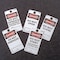 Electromark Danger Tag, Vinyl, 5 3/4 in H x 3 in W, White, Rectangle, 25 PK 5045V - alternate 2