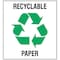 Brady Recycling Label, 5 In. W, 5 In. H, PK5 20636FLS - alternate 1