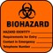 Brady Biohazard Label, Biohazard, Paper, 4 in W, 2 in H 22350LS - alternate 3