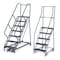 Ega 6.7 ft H Steel Rolling Ladder, 5 Steps, 450 lb Load Capacity F008-B - alternate 2
