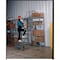 Ega 11 ft H Steel Rolling Ladder, 9 Steps, 450 lb Load Capacity CA-Z056 - alternate 2
