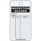 See All Industries Tag, Inspection, Aluminum, 4 1/4 in H x 3 in W, White, Rectangle, 25 PK IL-GENE - alternate 1