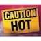Electromark Caution Sign, 10 in H x 14 in W, Hot 24329 - alternate 4