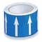 Harris Industries Arrow Tape, White/Blue, 4 In. W, DA-3WB DA-3WB - alternate 1