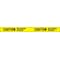 Zoro Select Barricade Tape, Caution Men Working Overhead, Yellow, 3 in Wide x 1,000 ft Length, LDPE, 4 mil 3 X 1000' 4-MIL - alternate 2