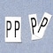 Electromark Letter Label, P, 2 In. H, PK50 34098WP - alternate 1