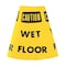 Rockford Silk Screen Process Traffic Cone Collar, Waterproof Cloth Vinyl, 10 1/2 in Height, 0.5 lb, Yellow 6 PK CS-14 - alternate 1