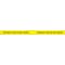 Zoro Select Barricade Tape, Security Line Do Not Cross, Yellow, 3 in Wide x 1,000 ft Length, Polyethylene LB28062 - alternate 3