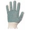 Lab Safety Supply Heavyweight Knit Gloves, Dotted Full, White/Blue, L, 12 PK 9AAV2 - alternate 1