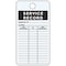 See All Industries Service Record Label, Aluminum, 4 1/4 in H x 3 in W, Rectangle, 25 PK IL-SRDA - alternate 1