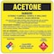 Brady Chemical Label, 5 In. W, 5 In. H, PK25 26117LS - alternate 2