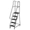 Ega 93 in H Steel Rolling Ladder, 5 Steps, 450 lb Load Capacity CA-F008-G - alternate 1