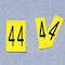 Electromark Label, 4, Yellow, 4 In. H, PK25 34100Y4 - alternate 1