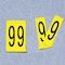 Electromark Label, 9, Yellow, 4 In. H, PK25 34100Y9 - alternate 1