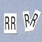 Electromark Letter Label, R, 2 In. H, PK50 34098WR - alternate 1