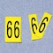 Electromark Label, 6, Yellow, 4 In. H, PK25 34100Y6 - alternate 1
