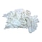 Hospeco Recycled Cotton T-shirt Cloth Rag 25 lb. Varies, White, 200PK 457-25 - alternate 1
