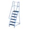 Ega 7.5 ft H Steel Rolling Ladder, 6 Steps, 450 lb Load Capacity CA-F009-B - alternate 1