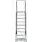 Ballymore 123 in H Steel Rolling Ladder, 9 Steps, 450 lb Load Capacity 093214GSU - alternate 5