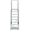 Ballymore 113 in H Steel Rolling Ladder, 8 Steps, 450 lb Load Capacity 083228XSU - alternate 5
